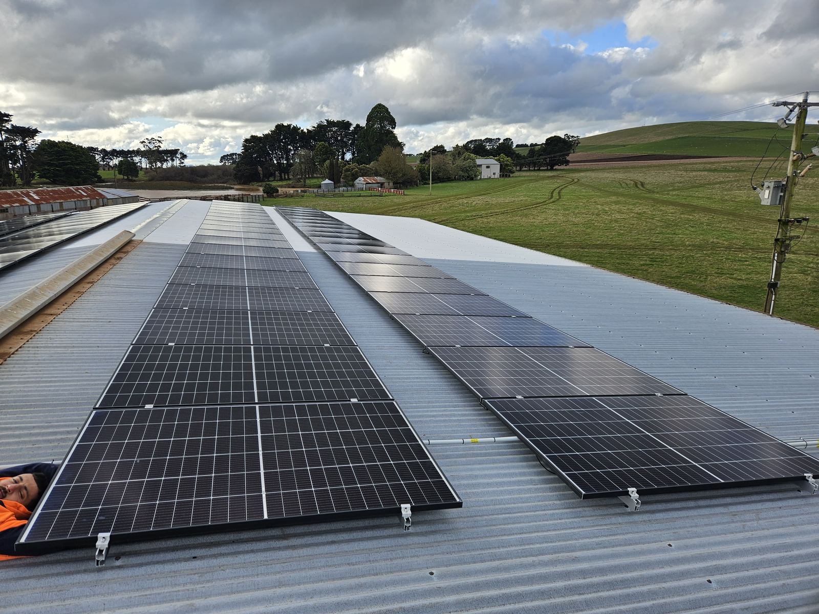 Rural solar installation, Gippsland